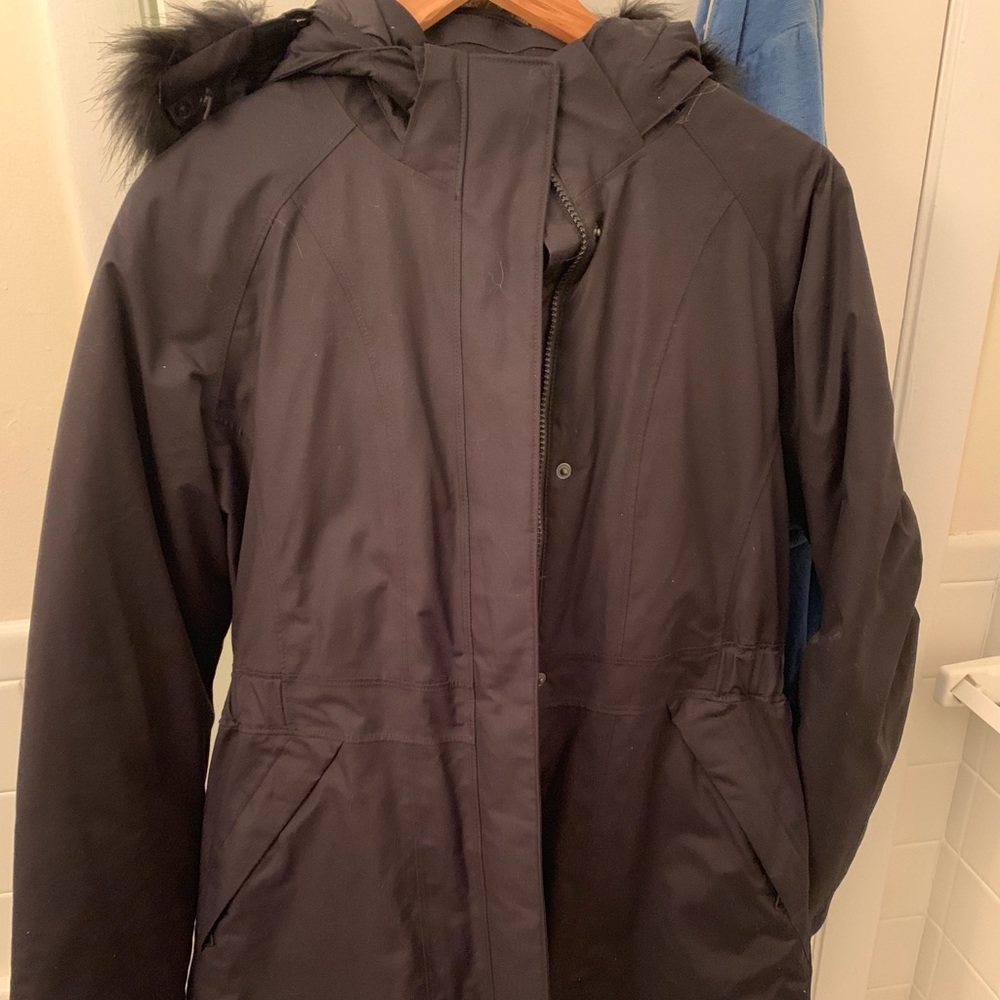 NORTH FACE PARKA PUFFER COAT BLACK SIZE M